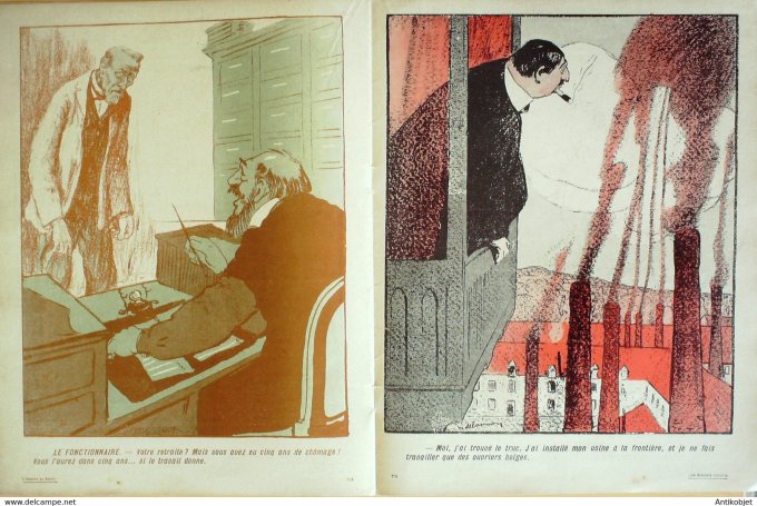 L'Assiette au beurre 1906 # 257 Retraites ouvrières Delannoy Naudin
