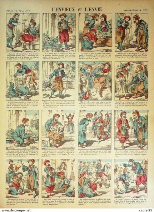 L'envieux & L'envie (Pellerin d'epinal)