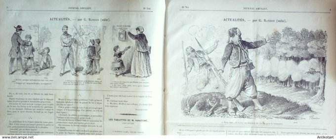 Le Journal Amusant 1870 #  765 Les employes par Hyon