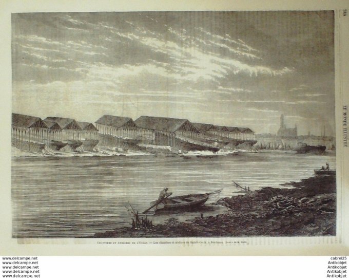 Le Monde illustré 1864 n°398 Mexique Cerro Majama Mexico Tunisie Tunis Kalaa Italie Florence