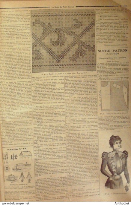 La Mode du Petit journal 1898 n° 02 Toilettes en Bengaline & Mariée