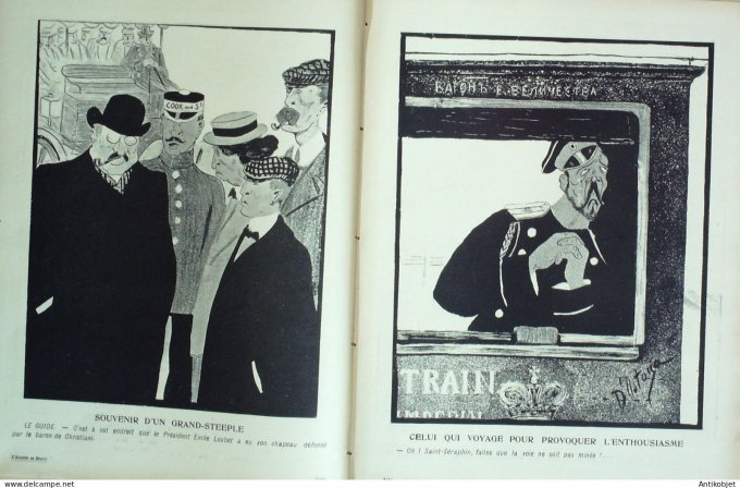 L'Assiette au beurre 1904 # 194 Pourquoi ils voyagent roi du Portugal Ostoya