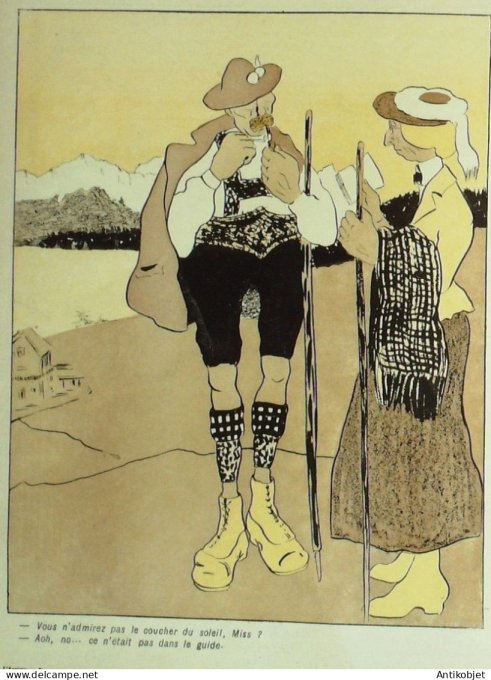 L'Assiette au beurre 1904 # 194 Pourquoi ils voyagent roi du Portugal Ostoya