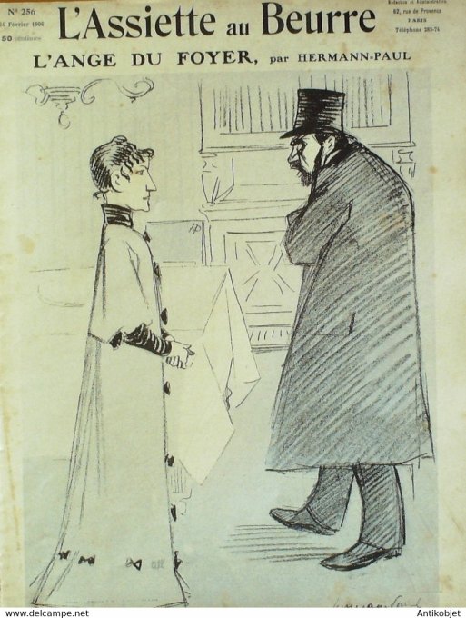 L'Assiette au beurre 1906 n°256 L'ange du foyer Hermann Paul