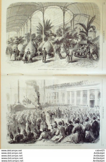 Le Monde illustré 1867 n°530 Italie Santa Maria della pace Napoleon III Alexandre II