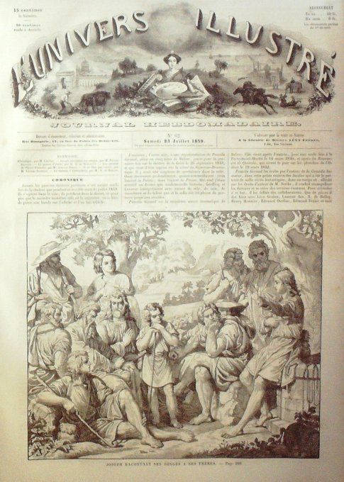 L'Univers illustré 1859 #  62 Guerre d'Italie Suisse Arenenberg Chateau