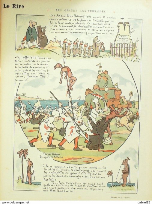 Le Rire 1914 n°580 Léandre Delaw Guillaume Laborde Manfredini Ostoya