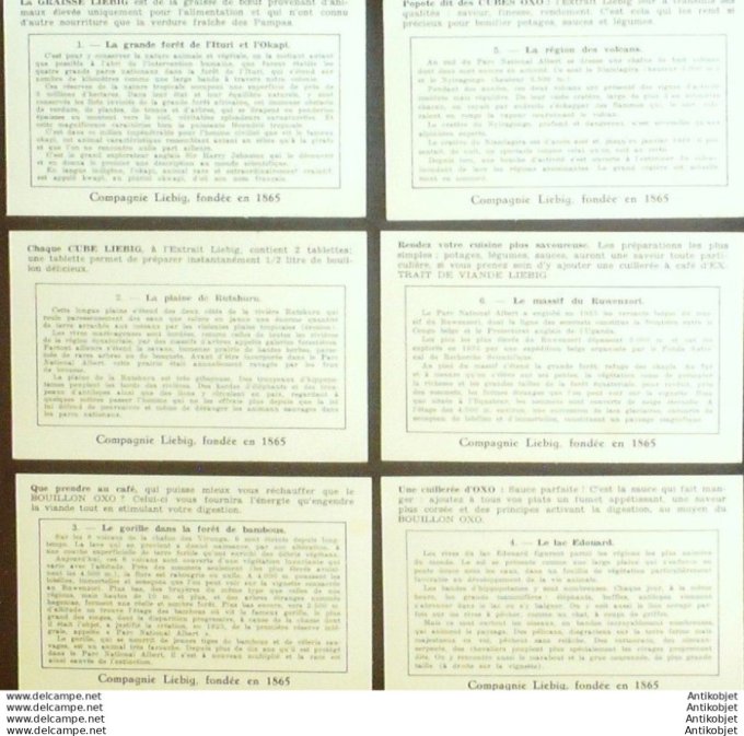 Chromo Liebig Sang 1418 Parc national Albert (1940)