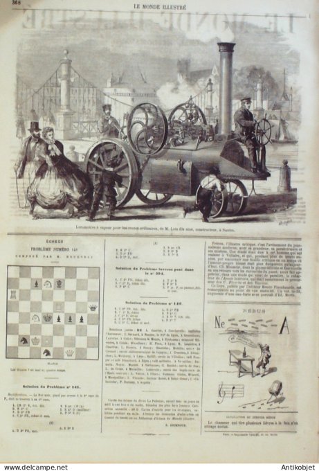 Le Monde illustré 1864 n°399 Mexico Nice (06) Sèvres (92) Udine-Frioul Italie