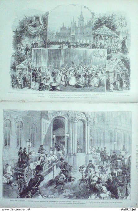 Le Monde illustré 1880 n°1199 Suisse Saint-Gothard Airoio Waen Goeschenen Flueten Alger