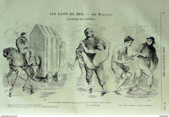 Petit journal pour Rire 1859 # 196 A la barriere Damourette
