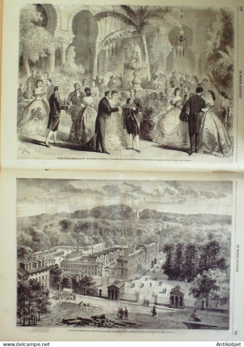 Le Monde illustré 1864 n°399 Mexico Nice (06) Sèvres (92) Udine-Frioul Italie