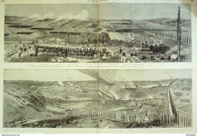 Le Monde illustré 1873 n°868 Jeanne d'Arc Gravelotte (57) Espagne Carlistes & Républicains