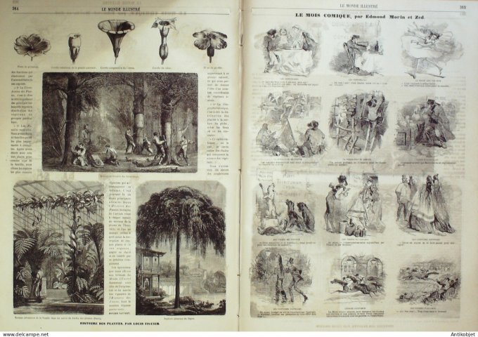 Le Monde illustré 1864 n°399 Mexico Nice (06) Sèvres (92) Udine-Frioul Italie