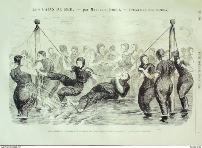 Petit journal pour Rire 1859 # 196 A la barriere Damourette