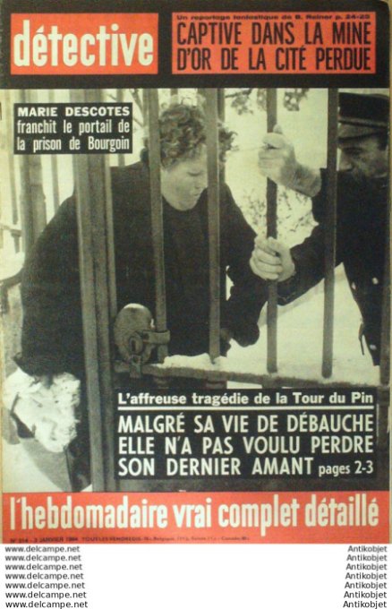Détective 1964 # 914 La-Tour-du-Pin Metz Dôle Mirambeau Bordeaux