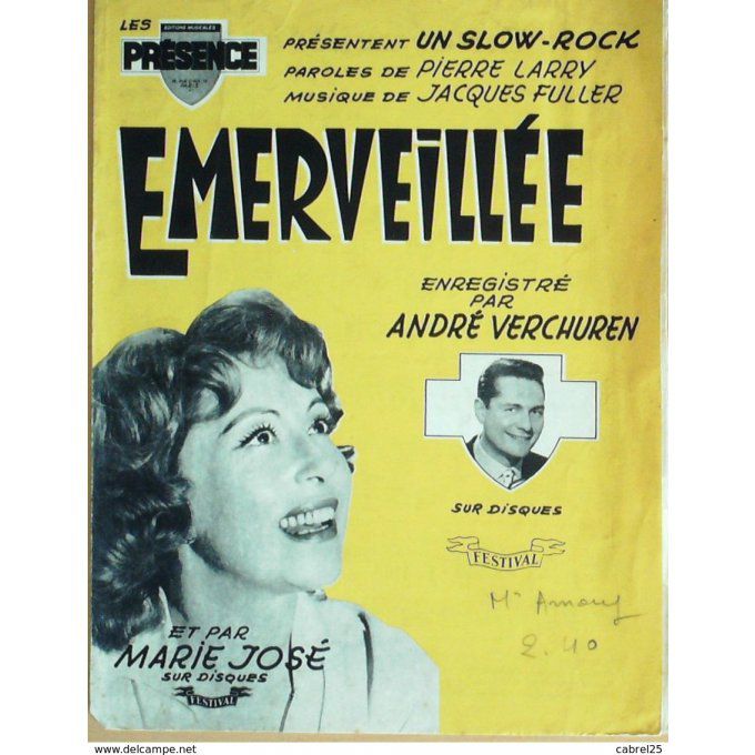 VERCHUREN ANDRE-EMERVEILLEE-1951