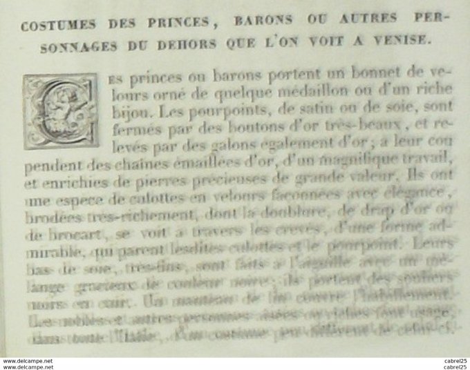 Italie VENISE Prince Baron 1859