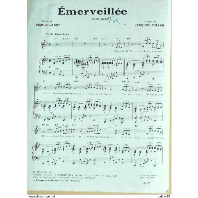 Verchuren Andre Emerveillee 1951