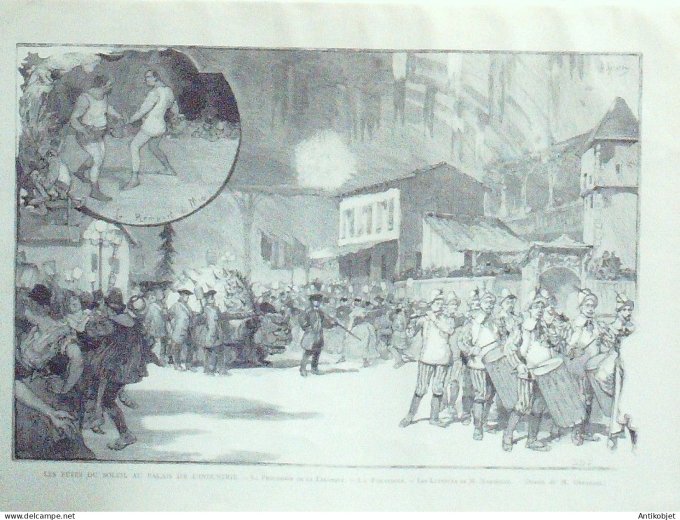 Le Monde illustré 1886 n°1553 Jerusalem parvis d'ISrael procession de la Tabasque
