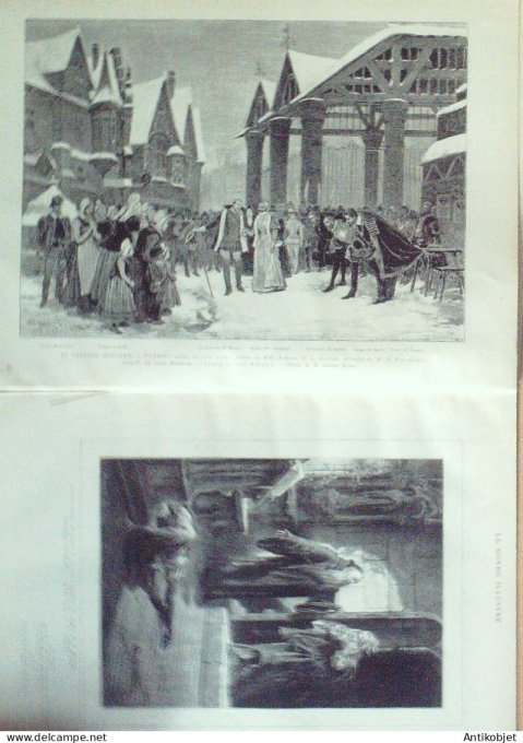 Le Monde illustré 1886 n°1553 Jerusalem parvis d'ISrael procession de la Tabasque