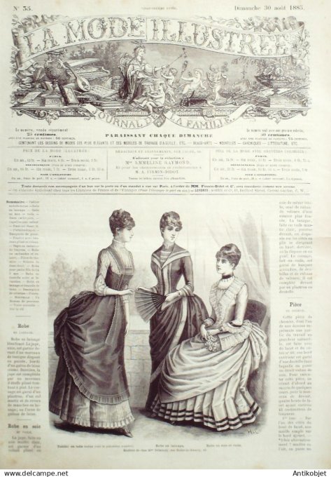 Mode illustree 1885 Lot de 10 journaux