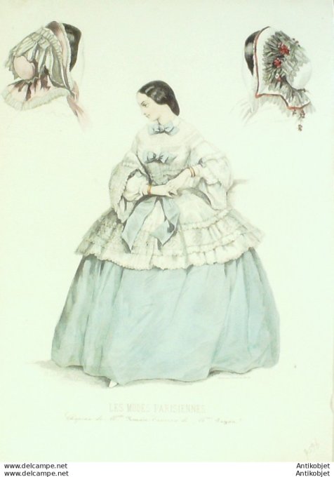 Gravure de mode Gazette de Famille 1889 n°06