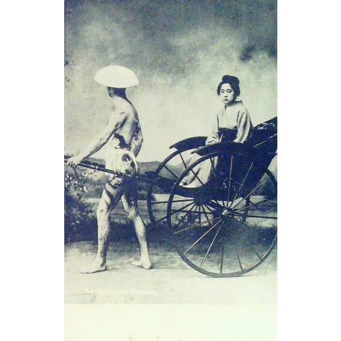 Cpa Japon The Japonise Hansom 1910