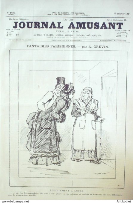 Le Journal Amusant 1884 # 1429 Le maitre de Forges par Stop