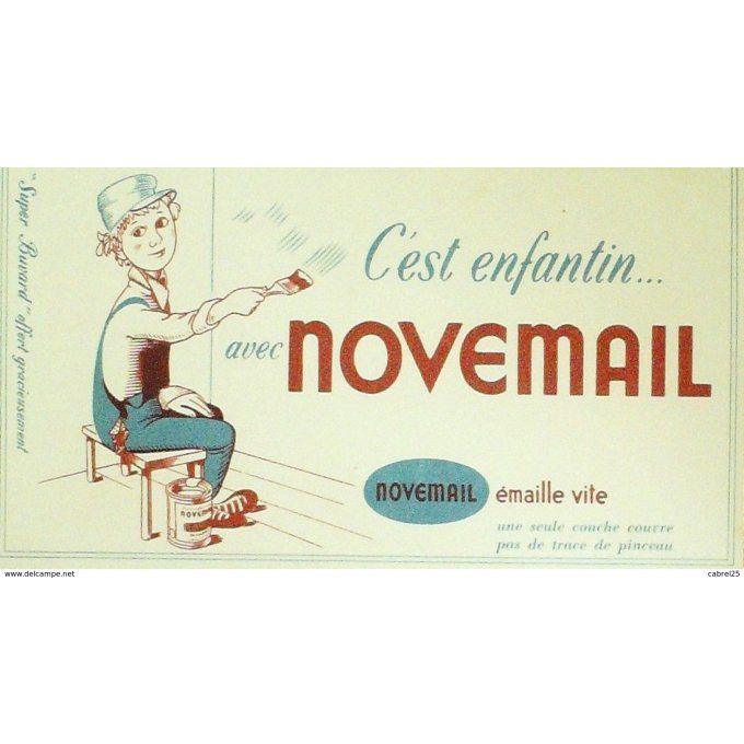 Buvard NOVEMAIL Peinture