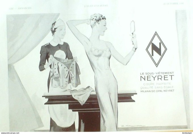 Publicité Lingerie Neyret 1938