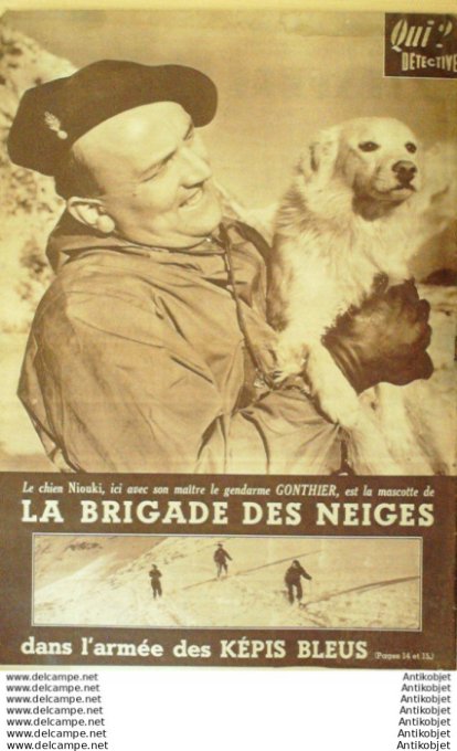 Détective 1952 # 304 Amiens Cora Vaucaire Béthune Albertville Nancy Bayeux