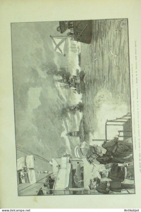 Le Monde illustré 1895 n°1996 Russie Kiel Friedrishort Holtenau Madagascar Manonga