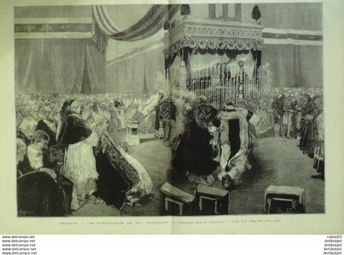 Le Monde illustré 1878 n°1128 Espagne Madrid Alphonse Orleans (45) Mgr Dupanloup Expo Trocadero Gobe