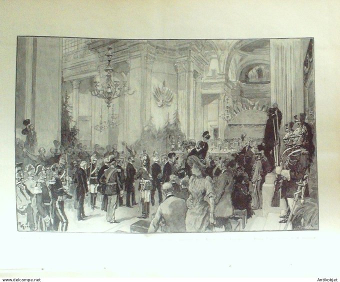 Le Monde illustré 1892 n°1853 Lyon (69) centenaire de Valmy Moscou Nikolski Maroc Aghera
