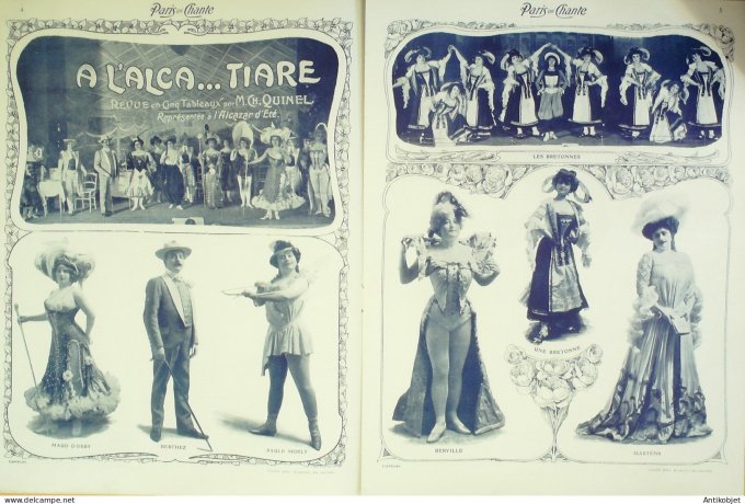 Paris qui chante 1903 #31 Fragson Gaudet Bordes Myris Wassor Mistinguette