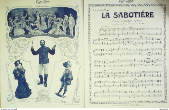 Paris qui chante 1903 #31 Fragson Gaudet Bordes Myris Wassor Mistinguette