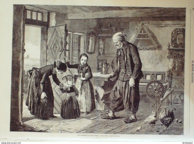 Le Monde illustré 1864 n°351 Algérie Alger Viet-Nam Saïgon Cho-lün Barque gauloise