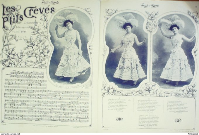 Paris qui chante 1903 #31 Fragson Gaudet Bordes Myris Wassor Mistinguette