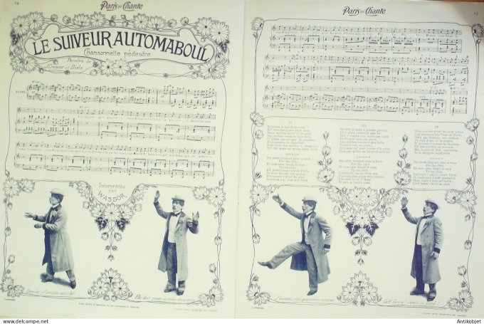Paris qui chante 1903 #31 Fragson Gaudet Bordes Myris Wassor Mistinguette