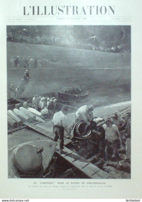 L'illustration 1905 n°3256 Algérie Sidi-Abdallah Farfadet Ukraine Kniaz-POtemkine Brest (29) Stockho