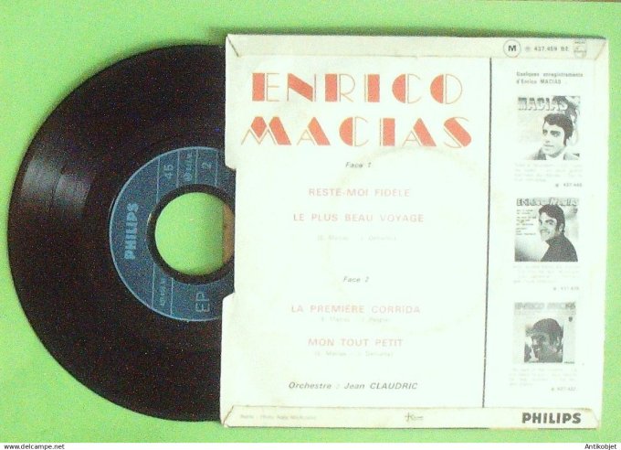 Macias Enrico 45T EP Reste-moi fidèle 1963
