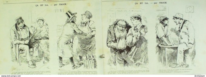 La Caricature 1883 #173 Les maris d'étoiles Draner Loys Trock