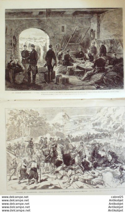 Le Monde illustré 1875 n°965 St Privat (34) Chateau Landon (77) Vernon (28) Douarnenez (29) Reanvill