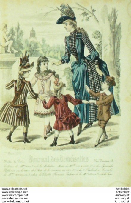 Gravure La Mode illustrée 1882 n° 3 (maison Bréant-Castel)