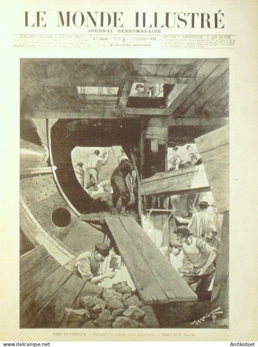 Le Monde illustré 1896 n°2073 Madagascar Fahavalo Anamalazaotra Esapgne Séville Macéo Sarah Bernhard