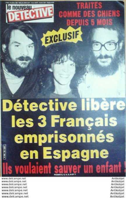 Détective 1985 # 163 Grasse Nancy Douai Orléans Nevers Epinal Affaire Grégory