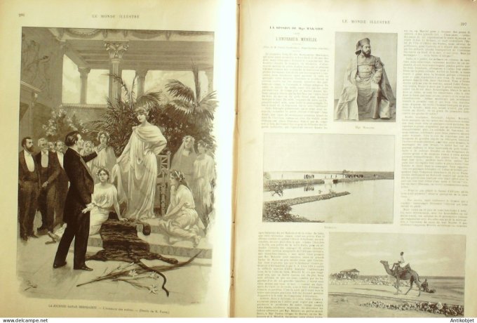 Le Monde illustré 1896 n°2073 Madagascar Fahavalo Anamalazaotra Esapgne Séville Macéo Sarah Bernhard