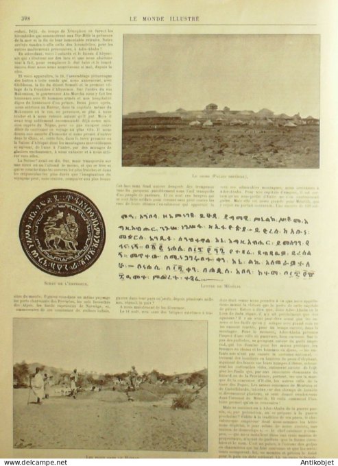 Le Monde illustré 1896 n°2073 Madagascar Fahavalo Anamalazaotra Esapgne Séville Macéo Sarah Bernhard