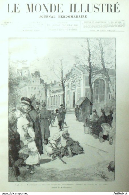 Le Monde illustré 1886 n°1514 Belgique Liège types Grèves Decazeville  Montader & Dick